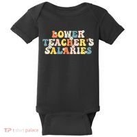 Lower Teacher's Salaries Retro Teacher Baby Bodysuit thumb 0
