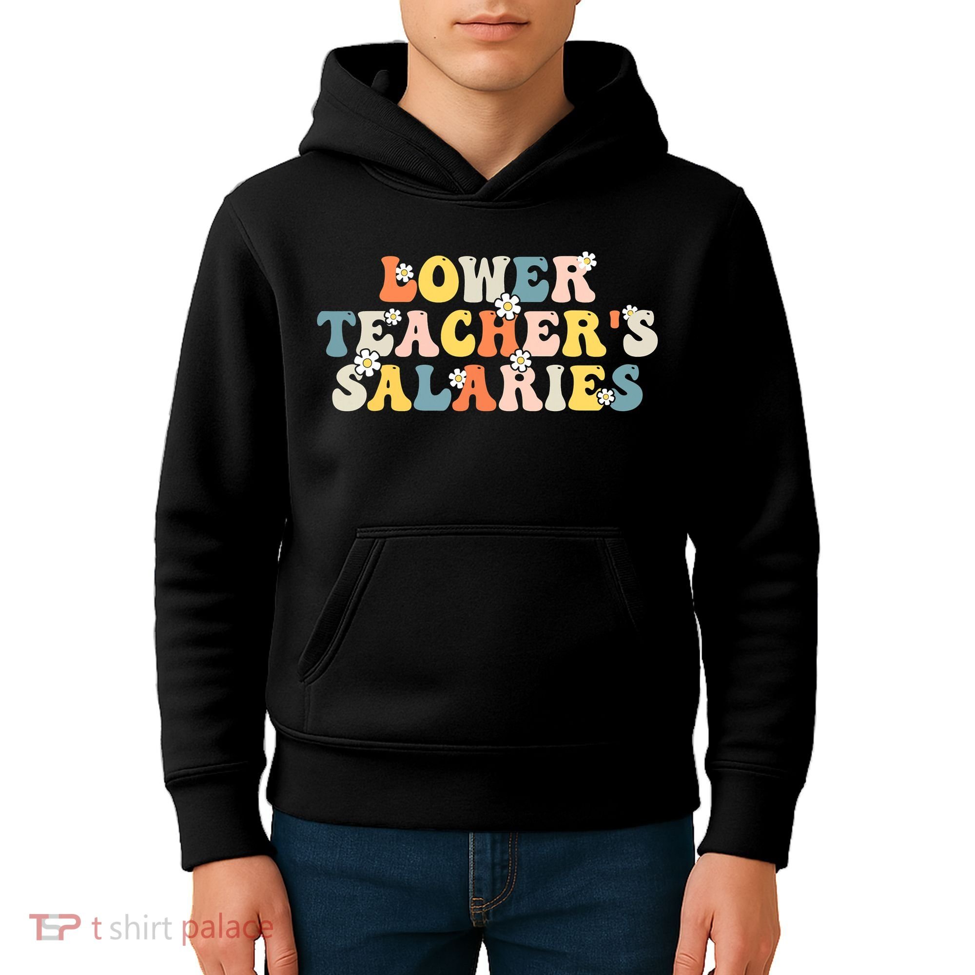 Lower Teacher's Salaries Retro Teacher Kids Hoodie