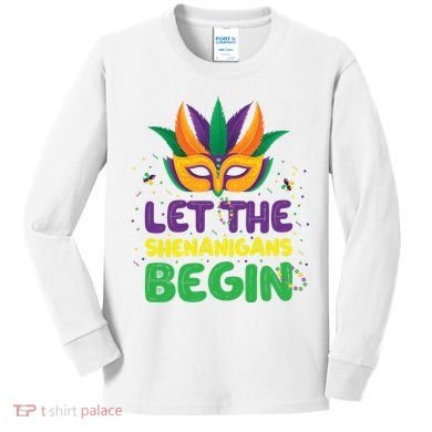 Let The Shenanigans Begin Kids Long Sleeve Shirt