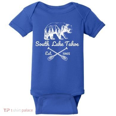 Lake Tahoe South Baby Bodysuit