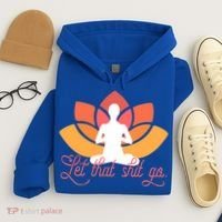 Let That Shit Go Funny Yoga Meditation Mindful Af Meme Funny Gift Hoodie thumb 4