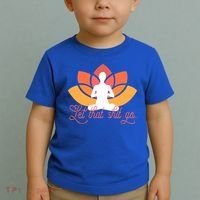 Let That Shit Go Funny Yoga Meditation Mindful Af Meme Funny Gift Toddler T-Shirt thumb 2