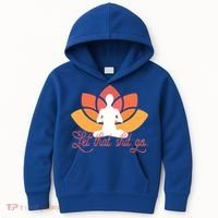Let That Shit Go Funny Yoga Meditation Mindful Af Meme Funny Gift Kids Hoodie thumb 0