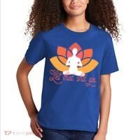 Let That Shit Go Funny Yoga Meditation Mindful Af Meme Funny Gift Kids T-Shirt thumb 2