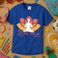 Let That Shit Go Funny Yoga Meditation Mindful Af Meme Funny Gift Kids T-Shirt thumb 3