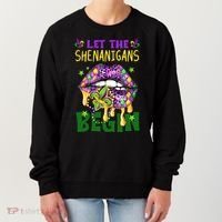 Let The Shenanigans Begin Mardi Gras Lips Women's Sweatshirt thumb 0
