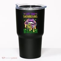 Let The Shenanigans Begin Mardi Gras Lips Tumbler thumb 0