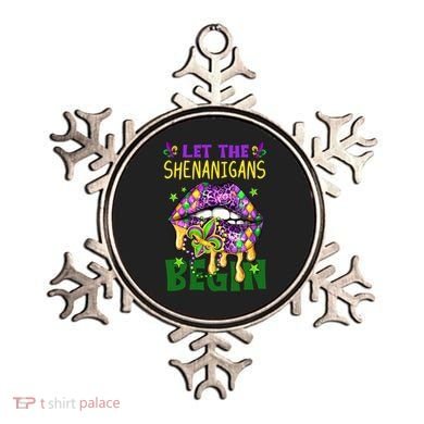 Let The Shenanigans Begin Mardi Gras Lips Ornament
