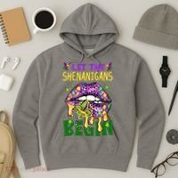 Let The Shenanigans Begin Mardi Gras Lips Hoodie thumb 3