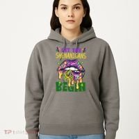 Let The Shenanigans Begin Mardi Gras Lips Hoodie thumb 5