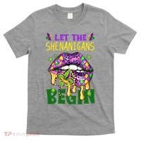 Let The Shenanigans Begin Mardi Gras Lips T-Shirt thumb 0