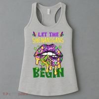 Let The Shenanigans Begin Mardi Gras Lips Women's Tank Top thumb 3