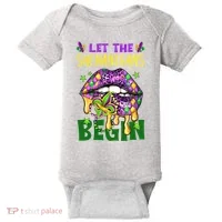 Let The Shenanigans Begin Mardi Gras Lips Baby Bodysuit thumb 0
