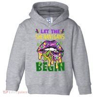 Let The Shenanigans Begin Mardi Gras Lips Toddler Hoodie thumb 0