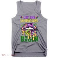 Let The Shenanigans Begin Mardi Gras Lips Tank Top thumb 0