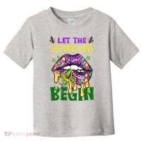 Let The Shenanigans Begin Mardi Gras Lips Toddler T-Shirt thumb 0
