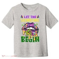 Let The Shenanigans Begin Mardi Gras Lips Toddler T-Shirt thumb 0