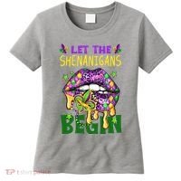 Let The Shenanigans Begin Mardi Gras Lips Women's T-Shirt thumb 0