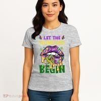 Let The Shenanigans Begin Mardi Gras Lips Women's T-Shirt thumb 4