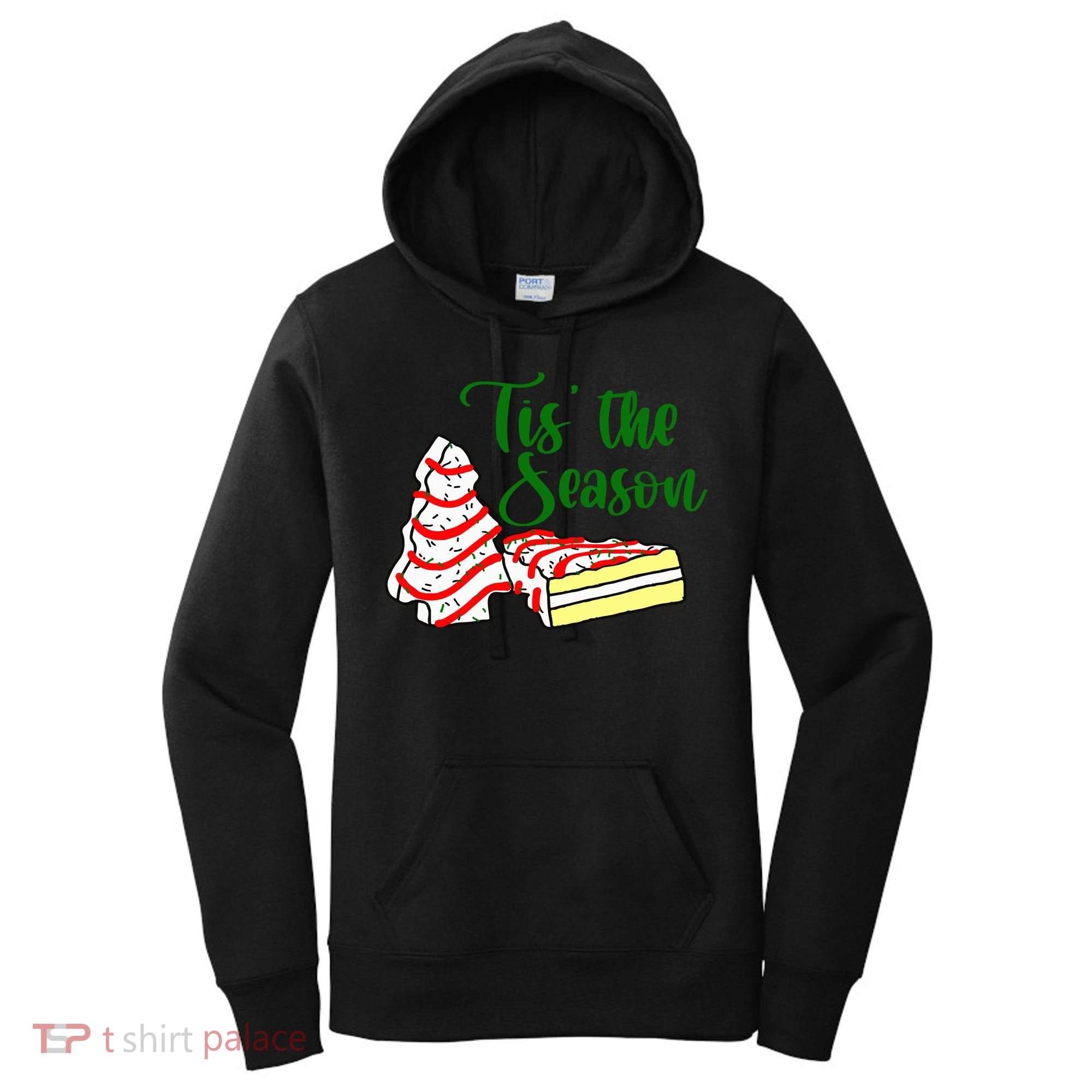 Little Tis' The Season Christmas Tree Cakes Debbie Becky Jen TShirt Women's Hoodie