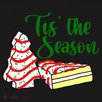 Little Tis' The Season Christmas Tree Cakes Debbie Becky Jen TShirt Women's Hoodie thumb 2