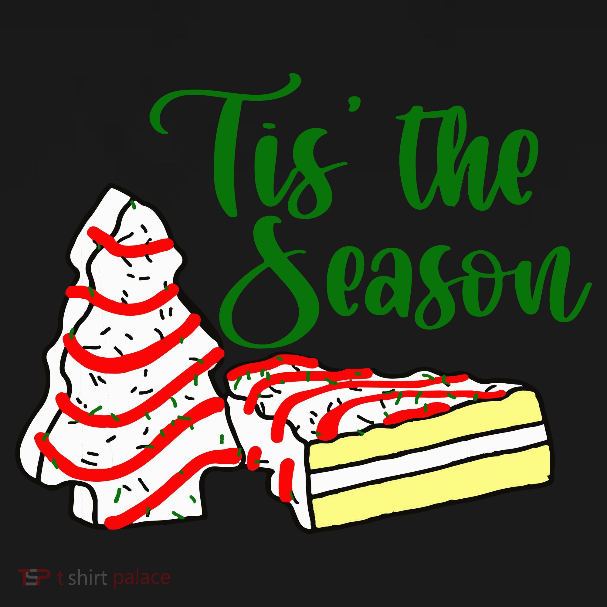 Little Tis' The Season Christmas Tree Cakes Debbie Becky Jen TShirt Women's Hoodie