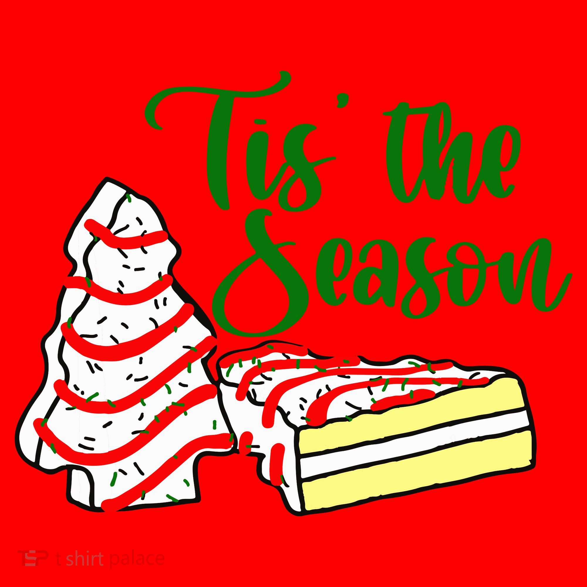 Little Tis' The Season Christmas Tree Cakes Debbie Becky Jen TShirt Women's Tank Top