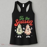 Little Tis' The Season Christmas Tree Cakes Debbie Becky Jen Women's Tank Top thumb 3