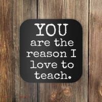 Love To Teach Positive Affirmation Kind Motivational Teacher Coaster thumb 0