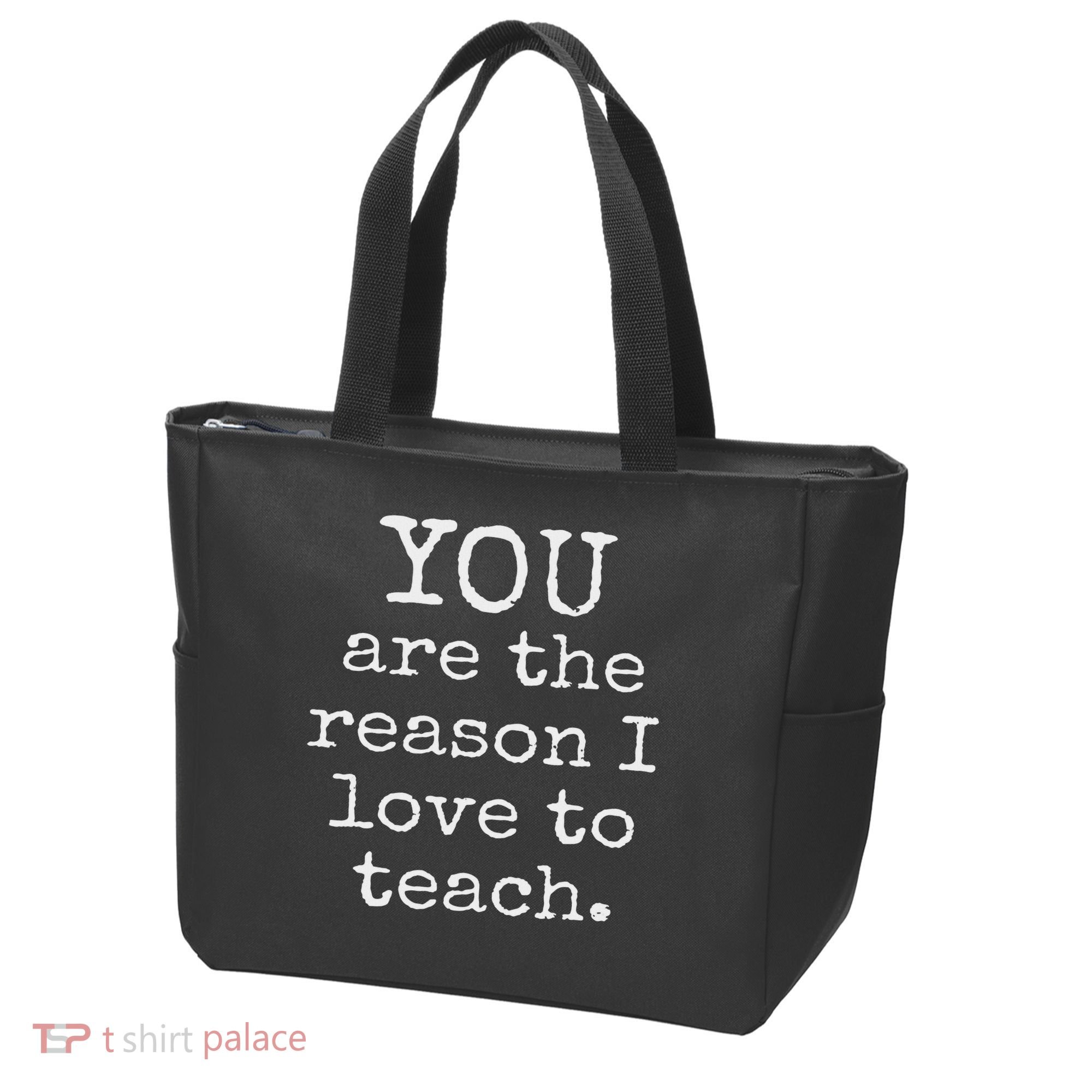 Love To Teach Positive Affirmation Kind Motivational Teacher Tote Bag