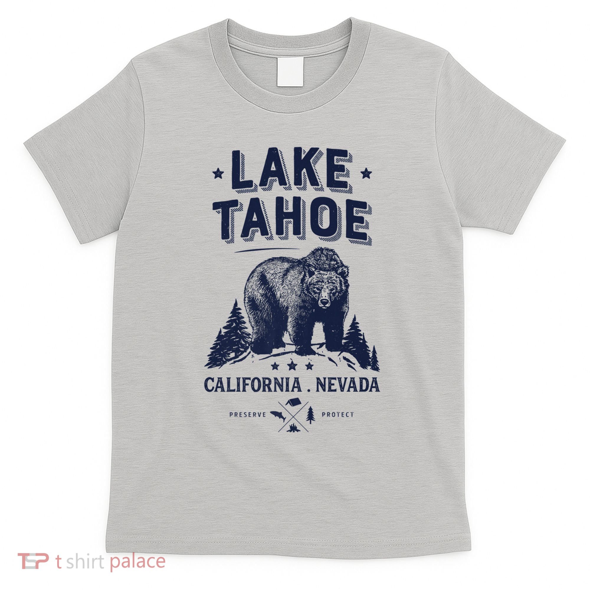 Lake Tahoe Tees California Nevada Vintage Bear Gift T-Shirt