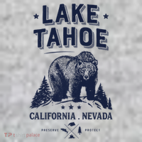 Lake Tahoe Tees California Nevada Vintage Bear Gift T-Shirt thumb 7