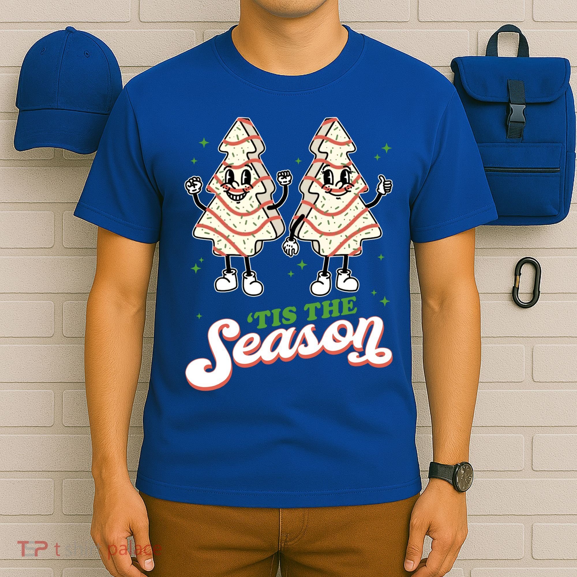 Little Tis' The Season Christmas Tree Cakes Debbie Tree Xmas Meaningful Gift T-Shirt
