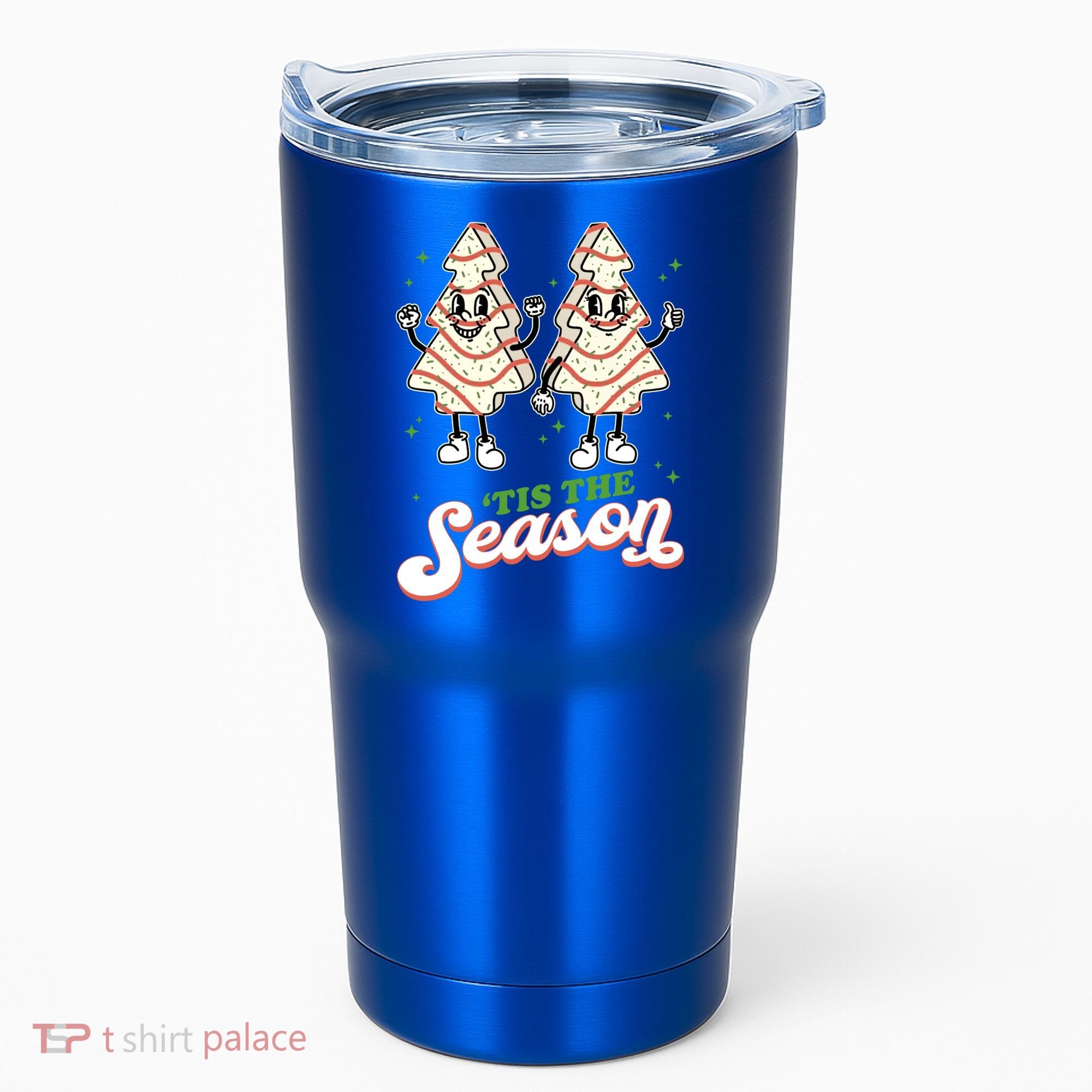 Little Tis' The Season Christmas Tree Cakes Debbie Tree Xmas Meaningful Gift Tumbler