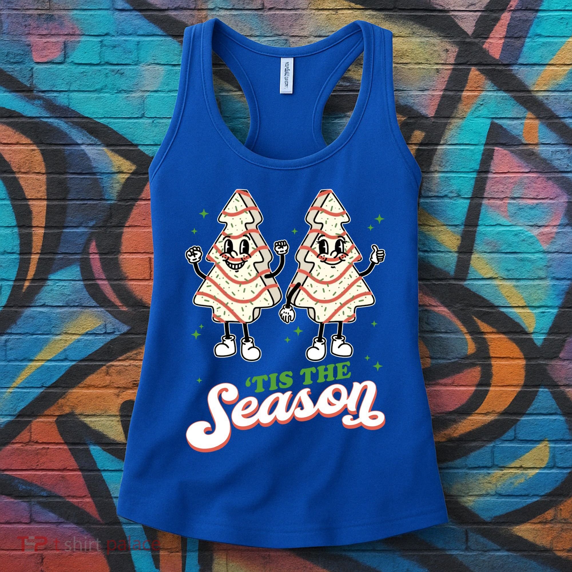 Little Tis' The Season Christmas Tree Cakes Debbie Tree Xmas Meaningful Gift Women's Tank Top