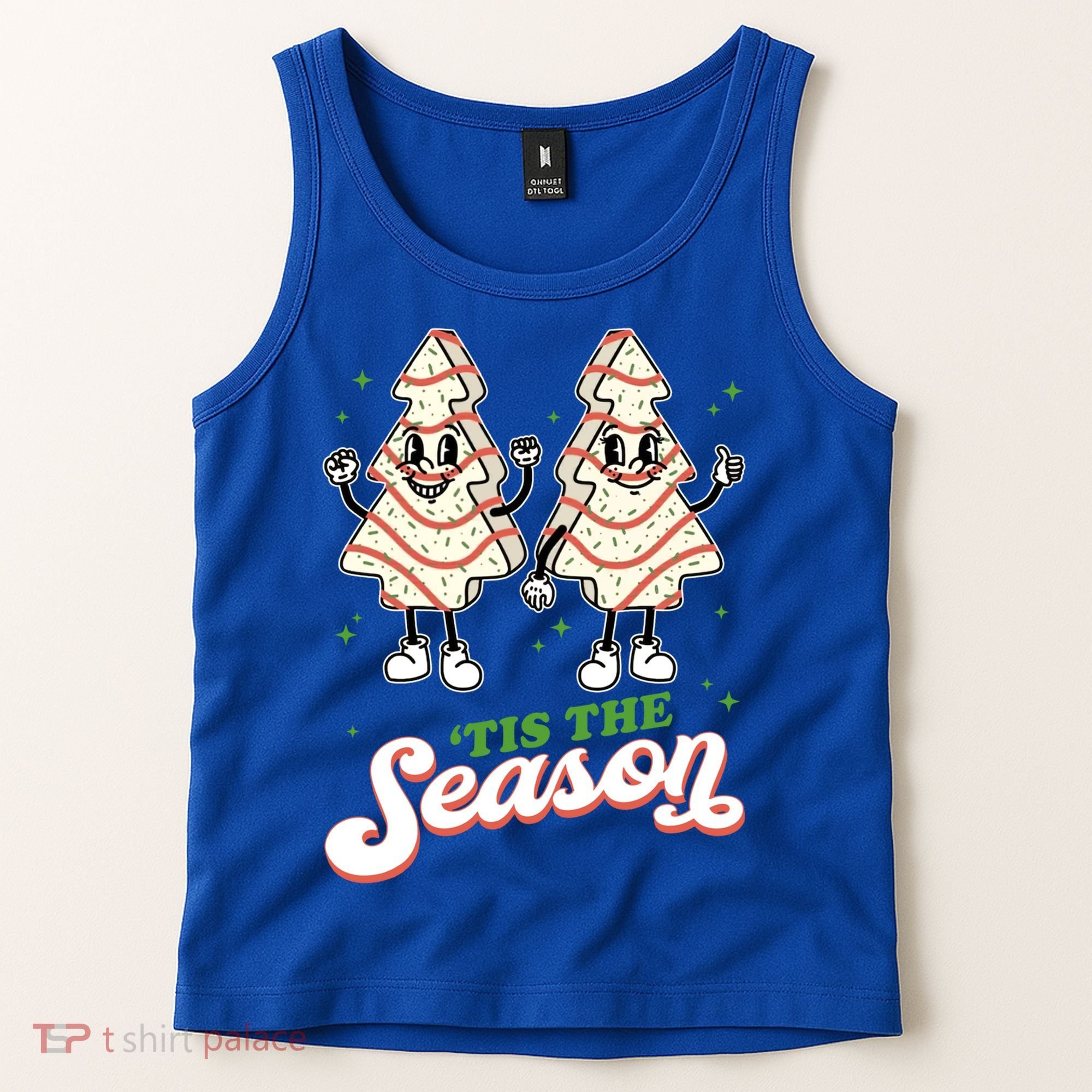 Little Tis' The Season Christmas Tree Cakes Debbie Tree Xmas Meaningful Gift Tank Top