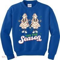 Little Tis' The Season Christmas Tree Cakes Debbie Tree Xmas Meaningful Gift Kids Sweatshirt thumb 0