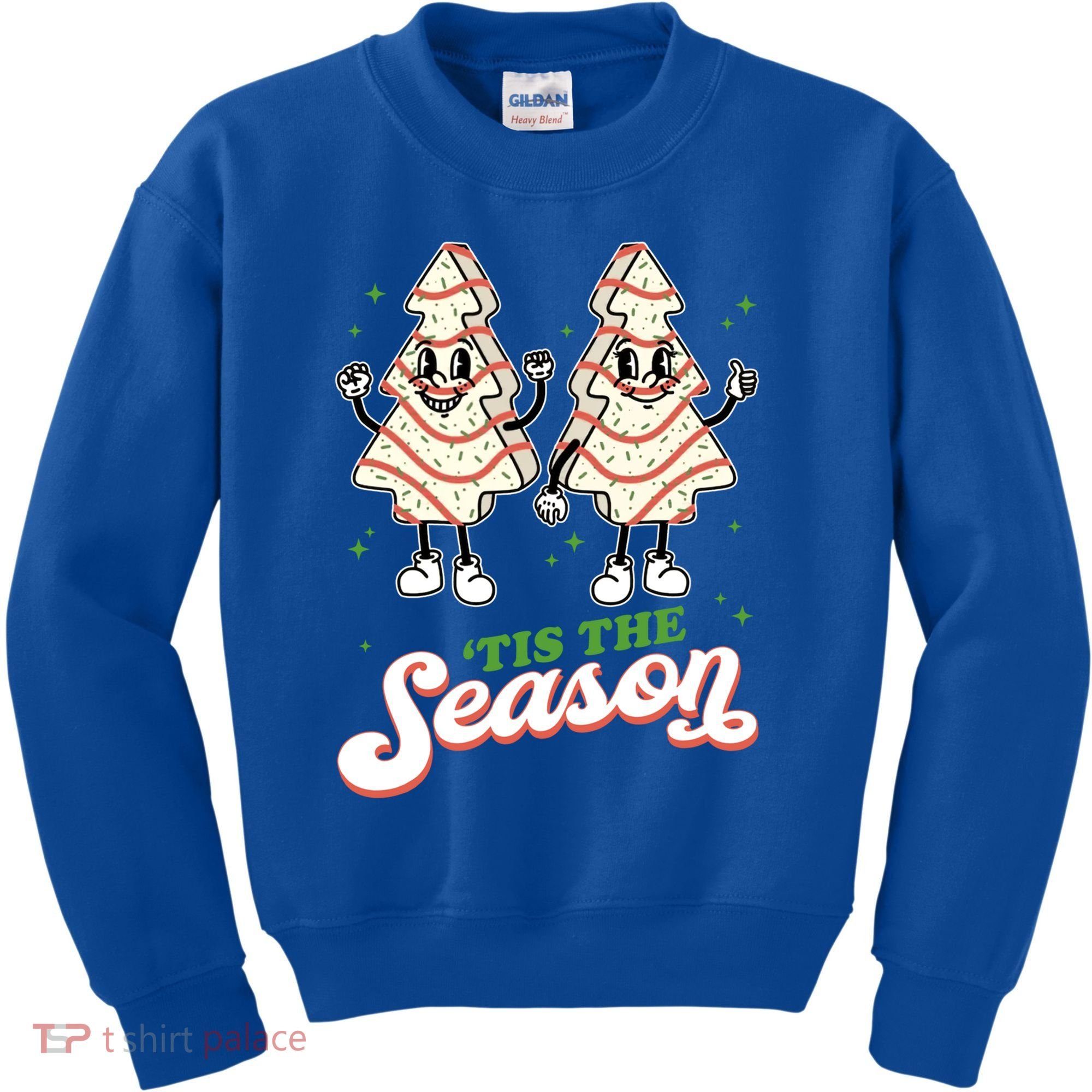 Little Tis' The Season Christmas Tree Cakes Debbie Tree Xmas Meaningful Gift Kids Sweatshirt