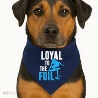 Loyal To The Foil, Foil Board Hydrofoil Surfing USA-Made Doggie Bandana thumb 1