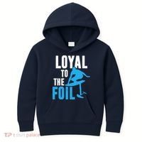 Loyal To The Foil, Foil Board Hydrofoil Surfing Kids Hoodie thumb 0