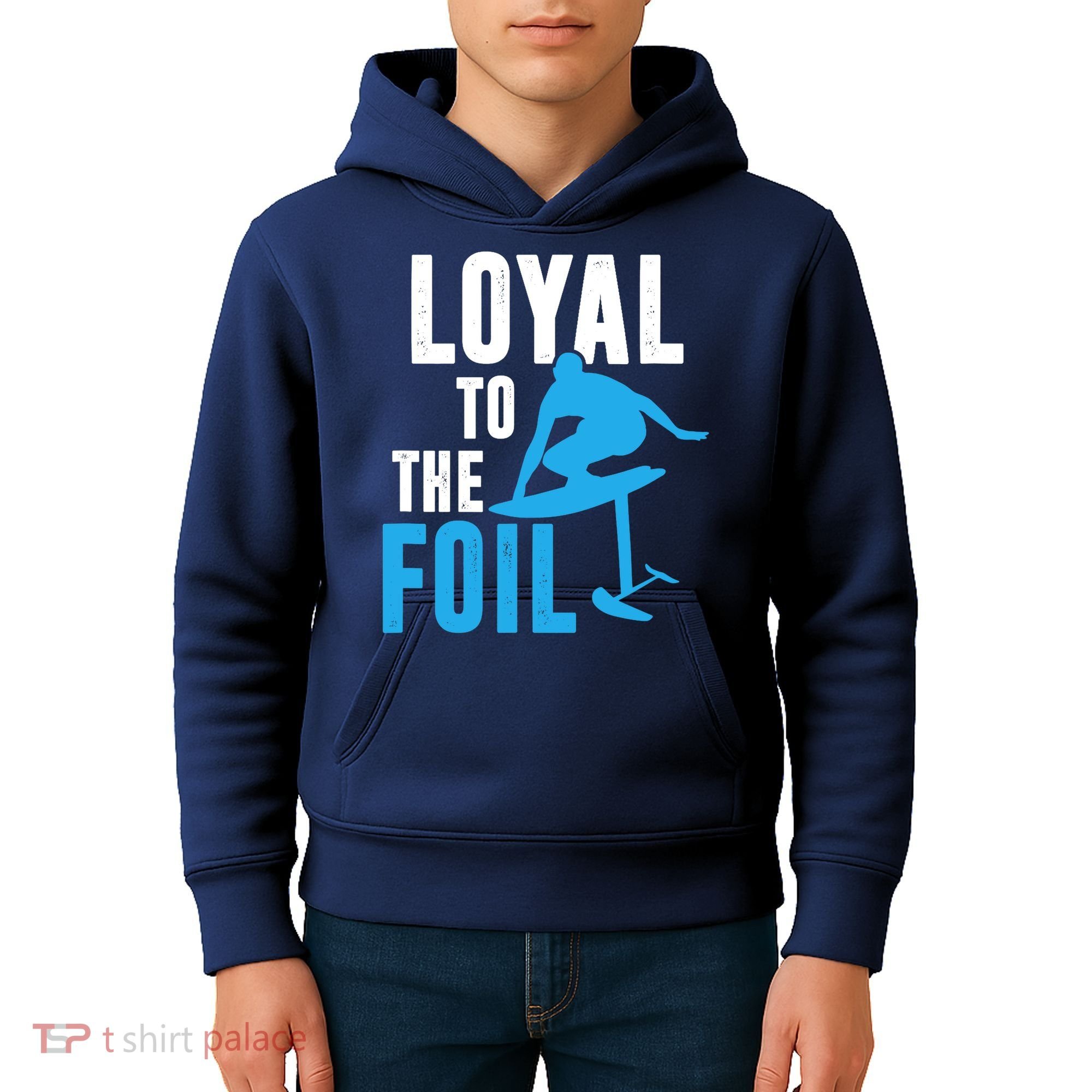 Loyal To The Foil, Foil Board Hydrofoil Surfing Kids Hoodie