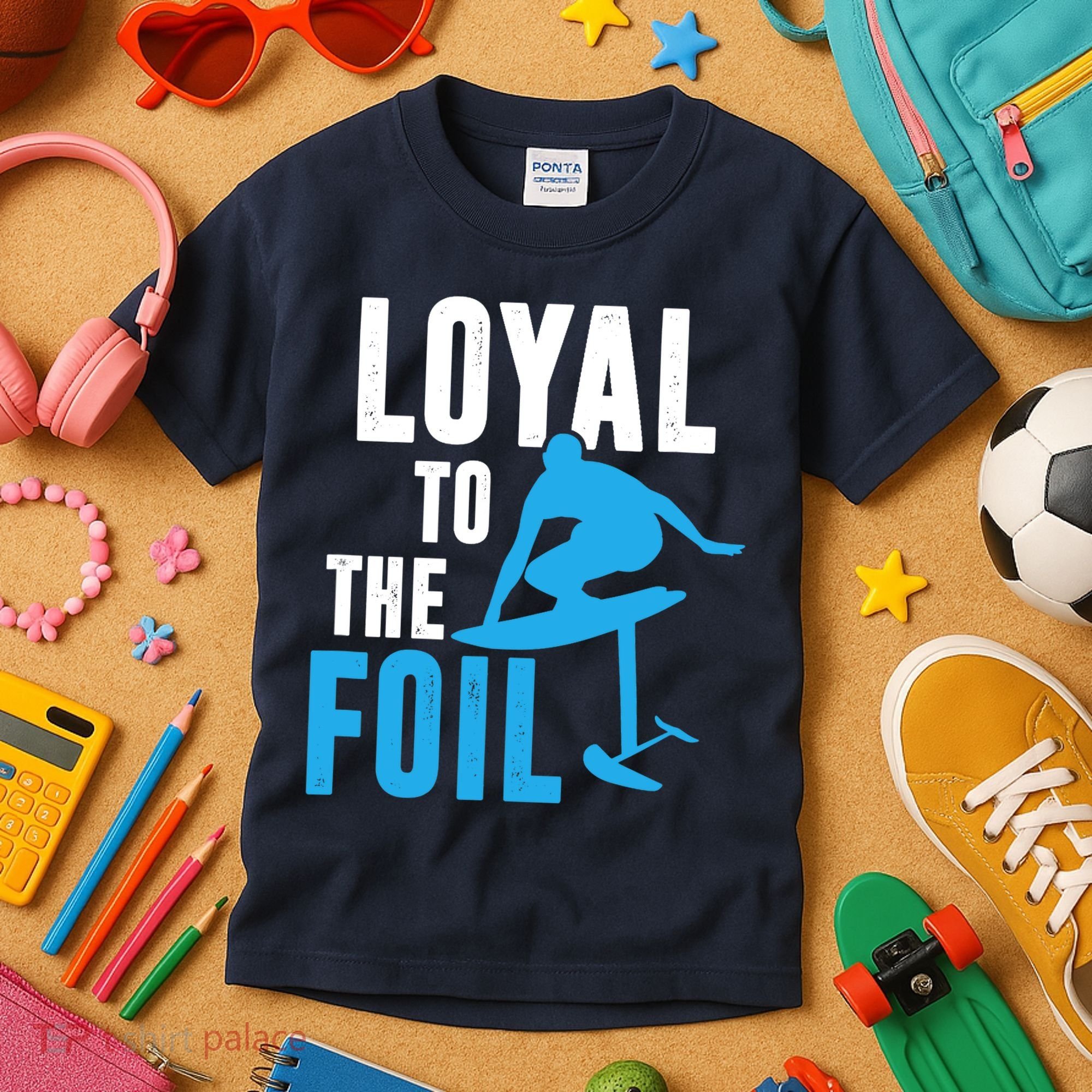 Loyal To The Foil, Foil Board Hydrofoil Surfing Kids T-Shirt