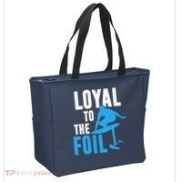 Loyal To The Foil, Foil Board Hydrofoil Surfing Tote Bag thumb 2