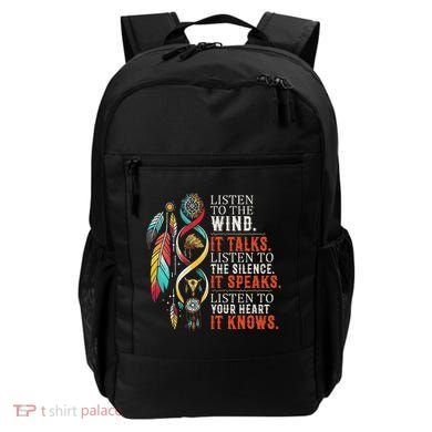 Listen To The Wind It Talks Native American Backpack
