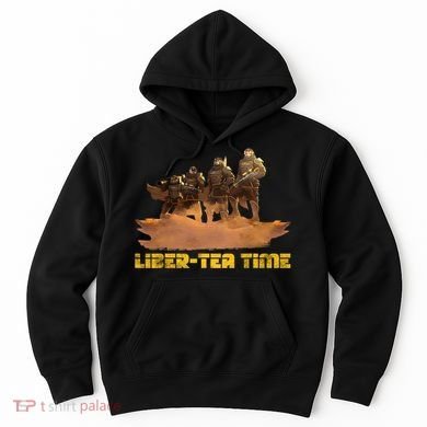 Liber Tea Time Hell Of Diver Helldiving Lovers Outfit Hoodie