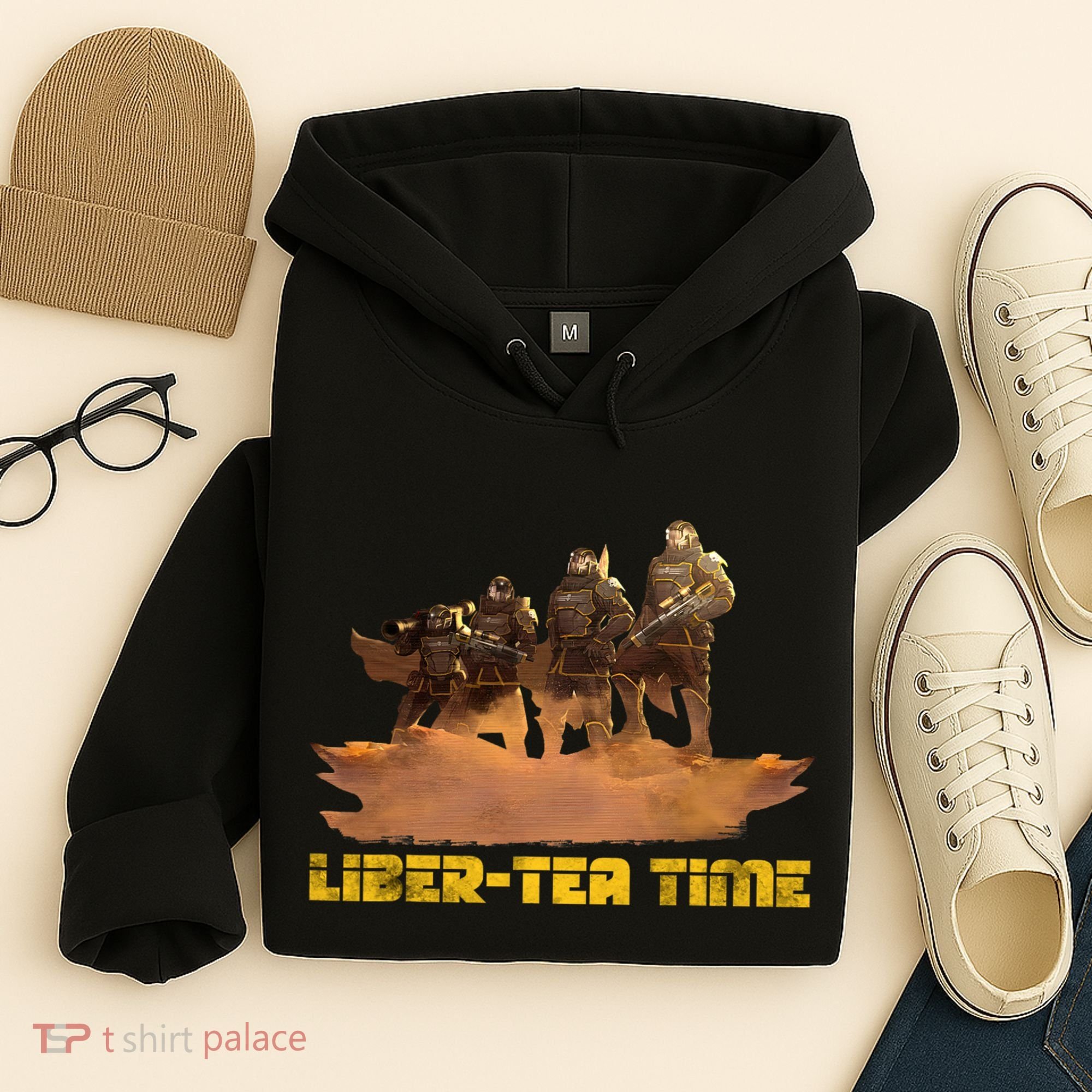 Liber Tea Time Hell Of Diver Helldiving Lovers Outfit Hoodie