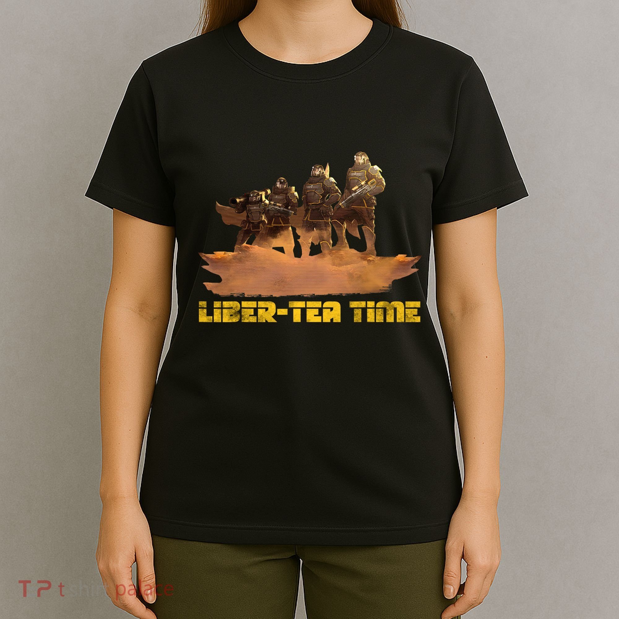 Liber Tea Time Hell Of Diver Helldiving Lovers Outfit T-Shirt