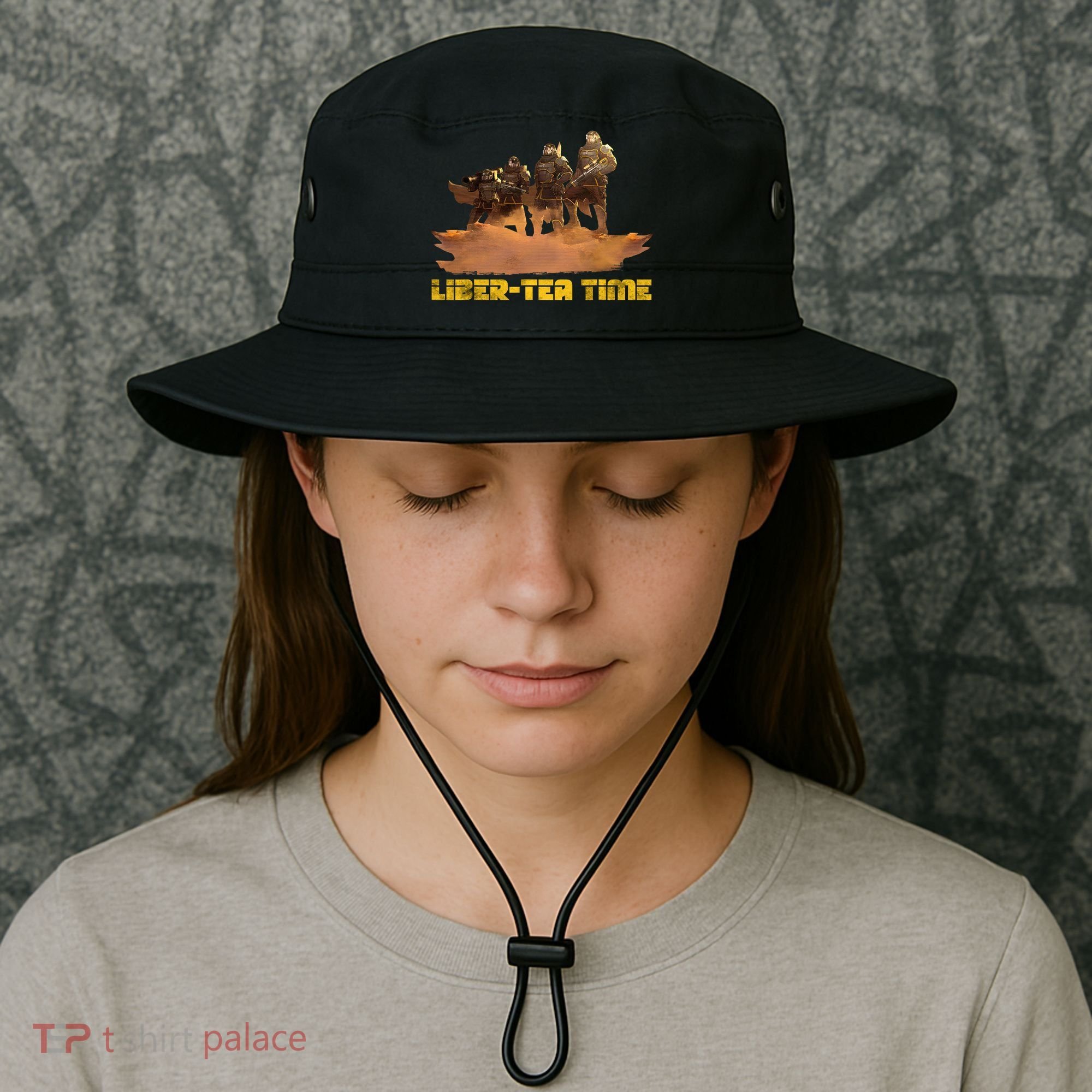 Liber Tea Time Hell Of Diver Helldiving Lovers Outfit Bucket Hat