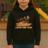 Liber Tea Time Hell Of Diver Helldiving Lovers Outfit Kids Hoodie thumb 3