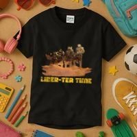 Liber Tea Time Hell Of Diver Helldiving Lovers Outfit Kids T-Shirt thumb 3